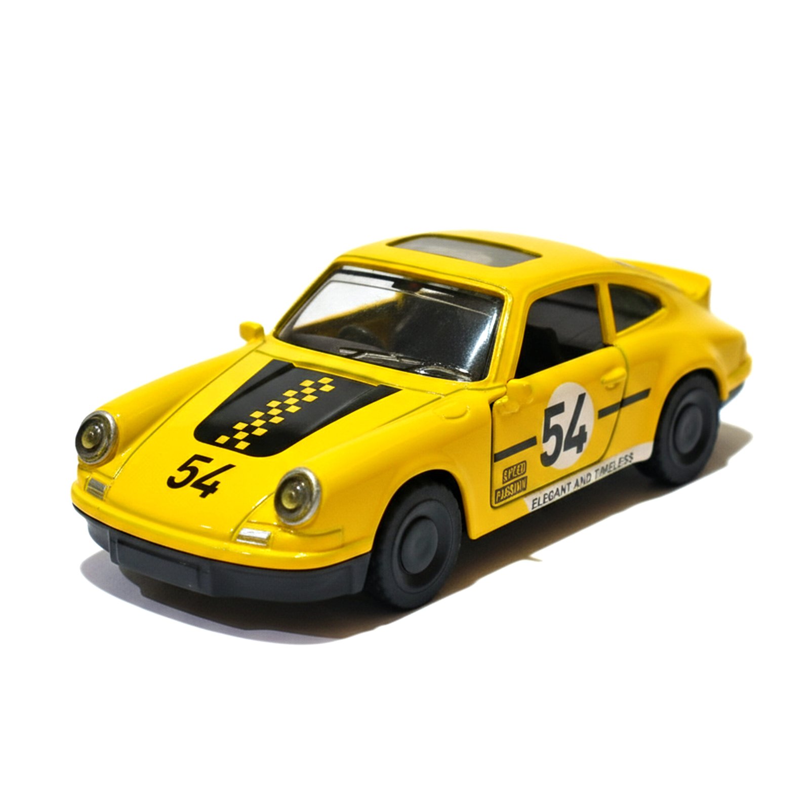 Vintage Yellow Sports Car Toy