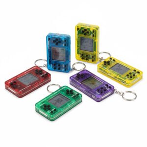 leocub mini handheld game console keychain – classic portable games