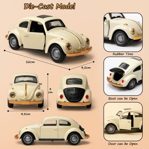 classic vintage beetle style toy car