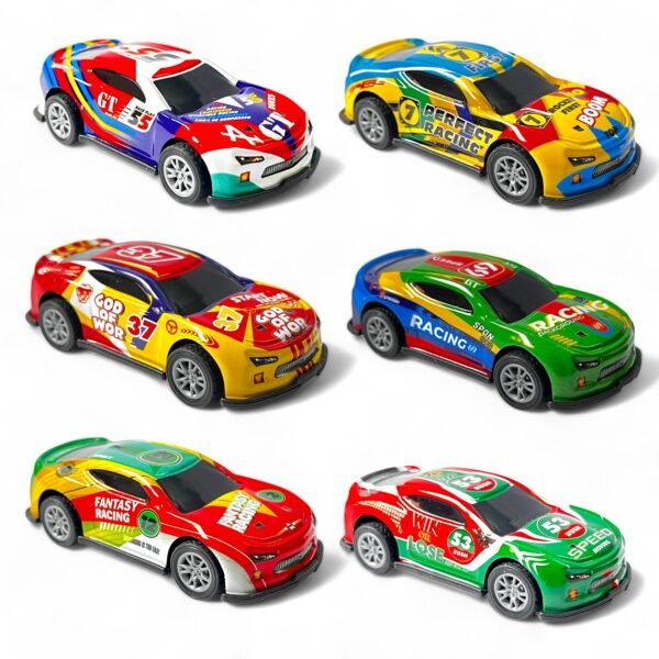 mini die cast race car set – pack of 6