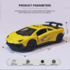 alloy aero sports car – yellow
