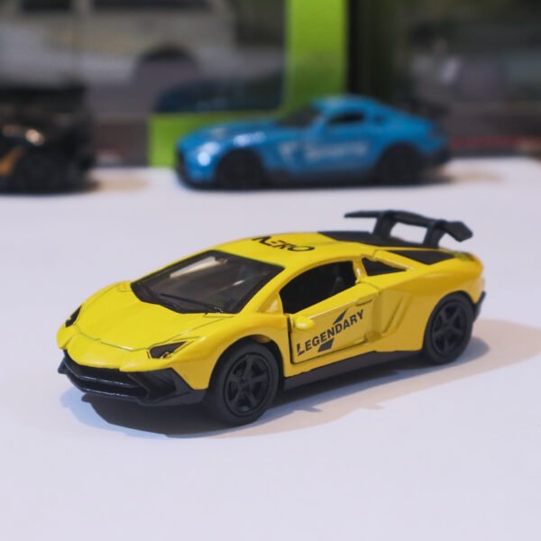 alloy aero sports car – yellow