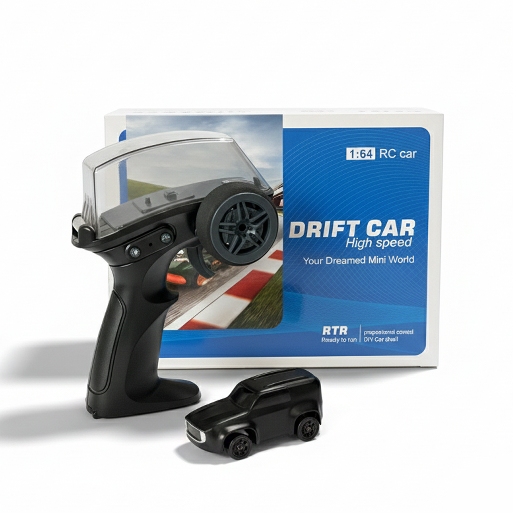 1:64 RC Drift Car – Tabletop Drifter with LED Modes